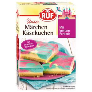 Ruf Märchen Käsekuchen mit buntem Farbmix