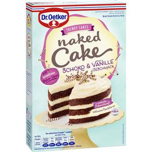 Dr. Oetker Naked Cake Schoko & Vanille-Geschmack