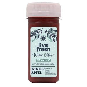 LiveFresh Kaltgepresster Shot Winter Edition Winter Apfel