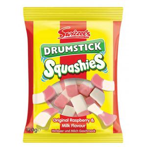 Swizzels Drumstick Squashies Original Himbeer und Milch Geschmack