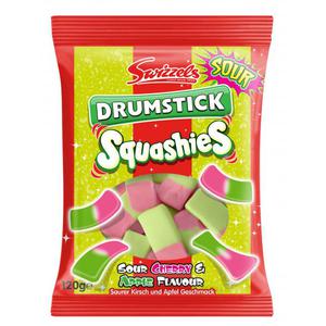 Swizzels Drumstick Squashies Saurer Kirsch und Apfel Geschmack