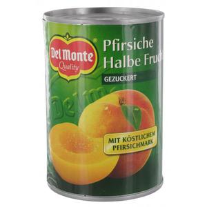 Del Monte Pfirsiche halbe Frucht gezuckert mit Pfirsichmark