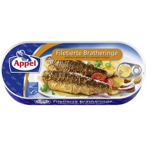 Appel Bratheringe filetiert