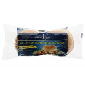 Küstengold Hamburger Brötchen XXL Sesam 4er