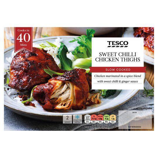 Review - Tesco Sweet Chilli Chicken Thighs 600G