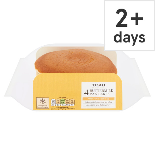 Review - TESCO 4 LARGE BUTTERMILK PANCAKES