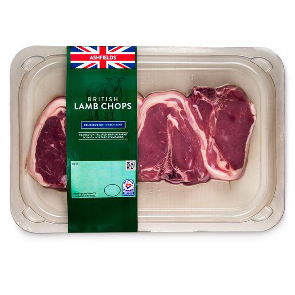 Ashfields 100% British Lamb Chops 340g