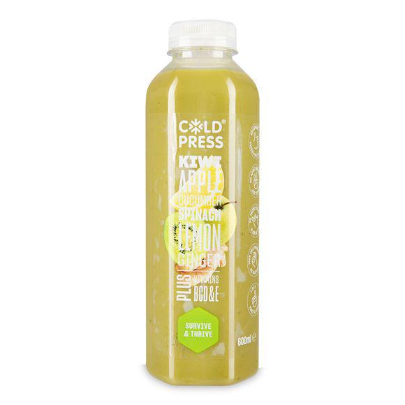 Cold Press Cherry Apple Carrot Mandarin Lemon Ginger Plus Vitamins Bcd & 600ml