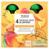 Tesco Tropical Fruit Slurpers 4X90g