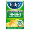 Tetley Super Green Immune Lemon & Honey 20S 40G