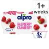 Alpro Raspberry & Cranberry Alternative Yogurt 4X125g