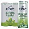 Purdeys Grape & Apple Natural Energy Drink 4X250ml