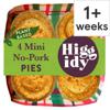 Higgidy Mini No-Pork Pies 4 Pack 176G