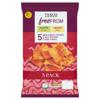 Tesco Free From Sweet Potato & Red Pepper Corn Chips 5X30g