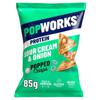 Popworks Protein Sour Cream & Onion Popped Crisps 85G