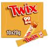 Twix 99K Cal Chocolate Biscuit Bars 10 Pack 200G