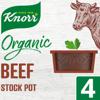 Knorr Organic Beef Stock Pot 4X26g