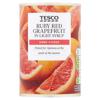 Tesco Ruby Red Grapefruit In Light Syrup 411G