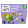 Sainsbury's Little Ones Organic Apple, Banana & Blueberry Puree Smooth Puree 4+ Months 4 x 100g (400g)