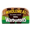 Warburtons Medium Sliced Wholemeal Bread 800g