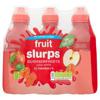 Sainsbury's No Added Sugar Fruit Slurps Summer Fruits Juice Drink 6x250ml