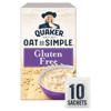 Quaker Oat So Simple Gluten Free Porridge Sachets 