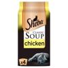Sheba Classics Soup Wet Cat Food Pouches with Chicken Fillets