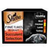 Sheba Fine Flakes Adult Wet Cat Food Pouches Succulent Selection in Gravy