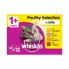 Whiskas Adult 1+ Wet Cat Food Pouches Poultry in Gravy