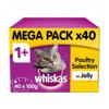 Whiskas Adult 1+ Wet Cat Food Pouches Poultry in Jelly