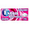 Extra Refreshers Bubblemint Sugar Free Chewing Gum Handy Box 7 Pieces
