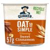 Quaker Oat So Simple Sweet Cinnamon Porridge Pot