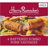 Harry Ramsden’s 4 Battered Jumbo Pork Sausages 528g