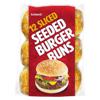 Iceland 12 Sliced Seeded Burger Buns 