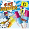 Iceland 6 Ice Breakers - Raspberry and Cherry Flavour and Lemon and Orange Flavour 360g