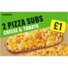 Iceland 2 Pizza Subs Cheese and Tomato 270g