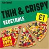 Iceland Thin and Crispy Vegetable Pizza 365g