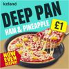 Iceland Deep Pan Ham and Pineapple Pizza 404g