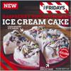 TGI Fridays Raspberry Ripple Sundae Ice Cream Cake 350g