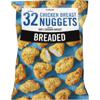 Iceland 32 (approx.) Breaded Chicken Breast Nuggets 448g