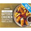 Iceland Battered Chicken With Southern Style Gravy and Fries 400g