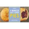 Iceland 4 Minced Beef & Onion Pies 568g