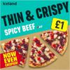 Iceland Thin and Crispy Spicy Beef Pizza 350g