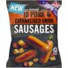 Iceland 10 (approx.) 100% British Pork & Caramelised Onion Sausages 500g
