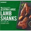 Iceland 2 Extra Large Lamb Shanks with a Mint and Rosemary Gravy 900g