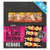 Iceland 4 Pepper and King Prawn Kebabs 264g