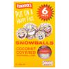 Tunnock's Snowballs Coconut Covered Marshmallows 6 x 30g (180g)
