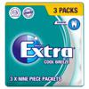 Extra Cool Breeze Chewing Gum Sugar Free Multipack 3 x 9 Pieces