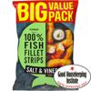 Iceland Made with 100% Fish Fillet Strips Salt & Vinegar 800g