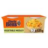 Uncle Bens Rice Cups Vegetable Medley 2X125g